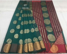 Handloom silk mercerized cotton saree