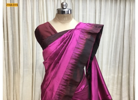 Pink Thalampoo Raw Silk Saree