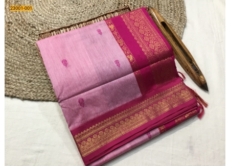 Pink Kalyani Cotton Saree