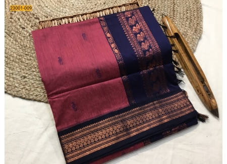 Red Kalyani Cotton Saree