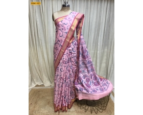 Pink Soft South Mix Cotton Printed saree
