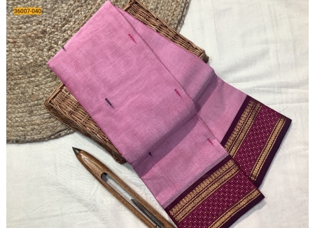 Pink Chettinadu Cotton Saree