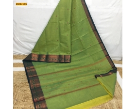 Green Chettinadu Cotton Saree