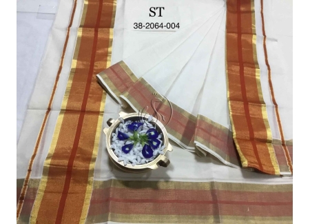Kerala kasavu cotton set mundu