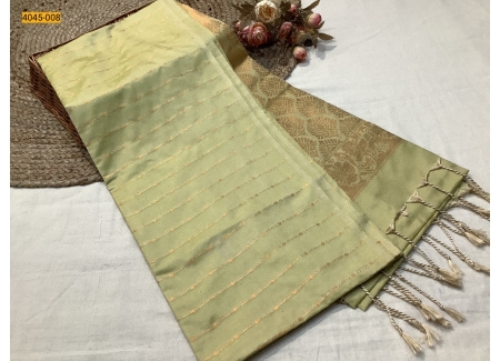 Pista green Soft Silk Saree