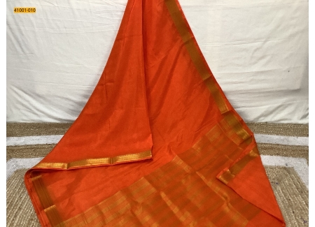 Orange Warm Silk Saree