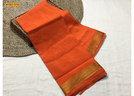Orange Warm Silk Saree