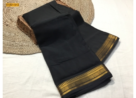 Black Warm Silk Saree