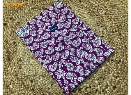 Violet Premium Cotton Printed Nighty - XL