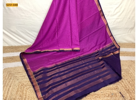 Violet Fancy Mysore Crepe Silk Saree