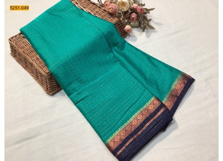 Green Fancy Mysore Crepe Silk Saree