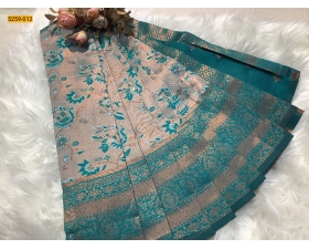 Rama Green Vaira Oosi Fancy Soft Silk Saree
