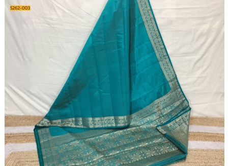 Blue Premium Semi Tussar Silk Saree