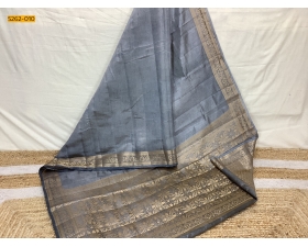 Gray Premium Semi Tussar Silk Saree