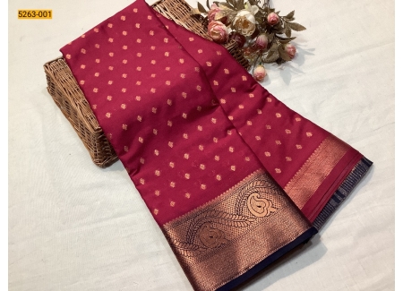 Red Mysore Silk Fancy Saree