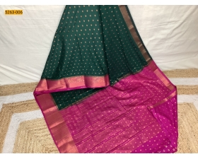 Green Mysore Silk Fancy Saree