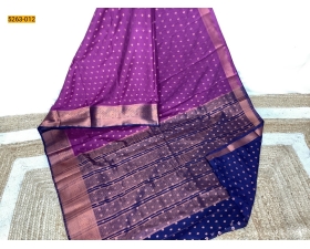 Violet Mysore Silk Fancy Saree