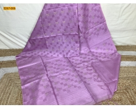 Purple Linen Katan Silk Saree