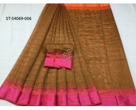 Fancy brasso designer cotton saree
