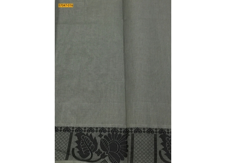 Gray Kanchi Cotton Brush Paint Saree