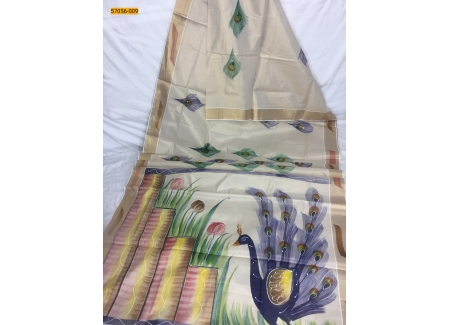 Kerala Soft Tissue Printed Silk Saree