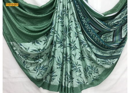 Green Crape silk saree