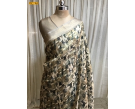 Green Banaras Softy Silk Digital Printed Saree