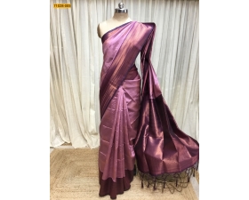 Pink Vaira Oosi Kanchi Weavings Silk Saree