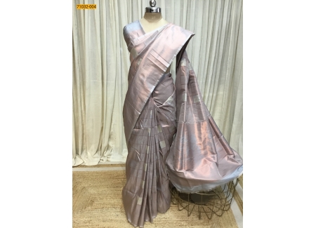 Gray Grand Banarasi Silk Saree
