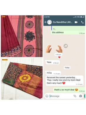 Nanditha | Mom Liked Sarees Very Much - Best Sarees For All Ages