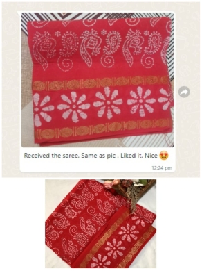 Saree looks same as in pic ! Customer liked it !