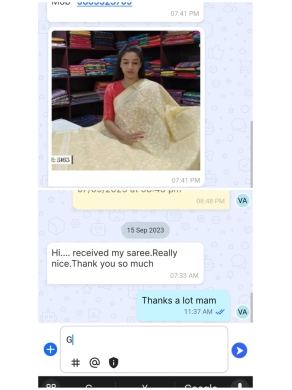 Nice saree ! Happy Customer !