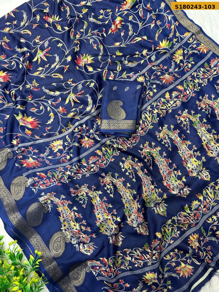 Fancy marsh mellow Saree