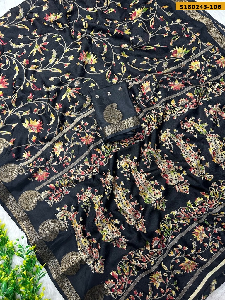 Fancy marsh mellow Saree