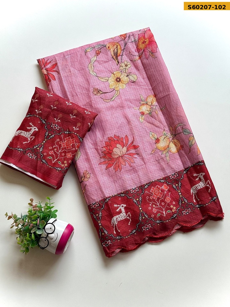 Fancy Kota checked Saree