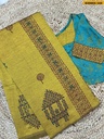South Mix Cotton Saree with stitched blouse