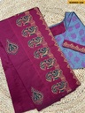 South Mix Cotton Saree with stitched blouse