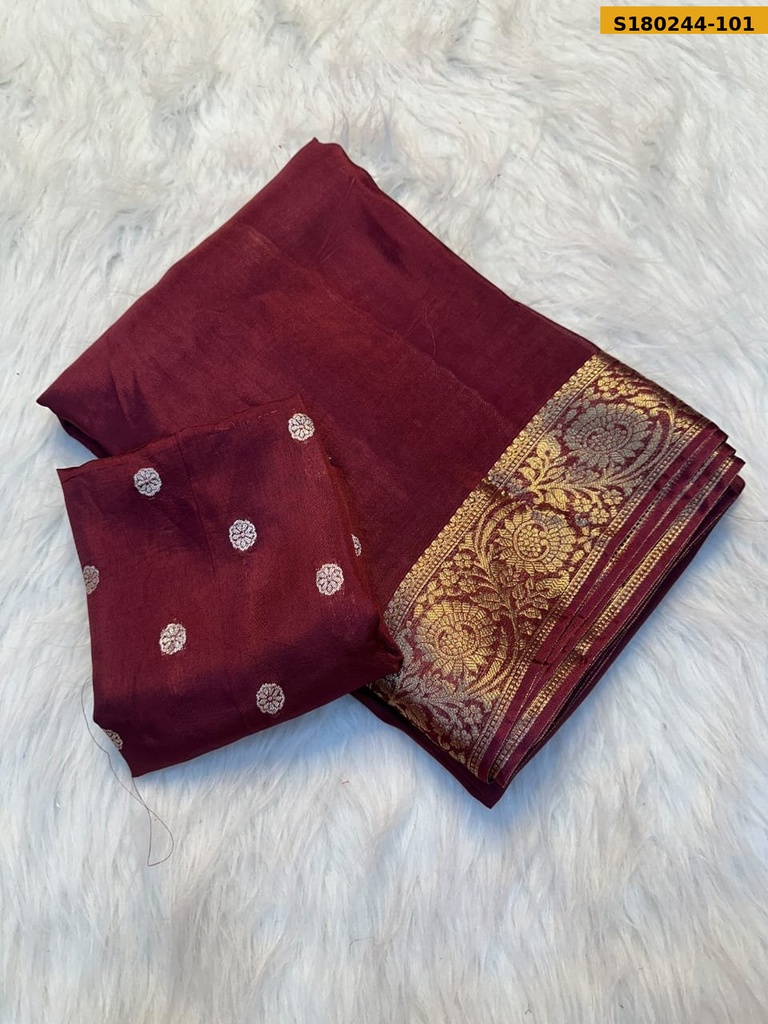 Fancy Mysore Crepe Saree