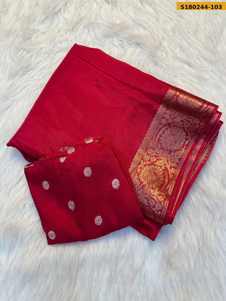 Fancy Mysore Crepe Saree