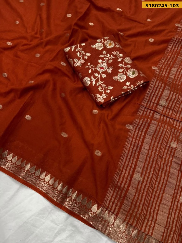 Fancy Mysore Crepe Viscose Saree