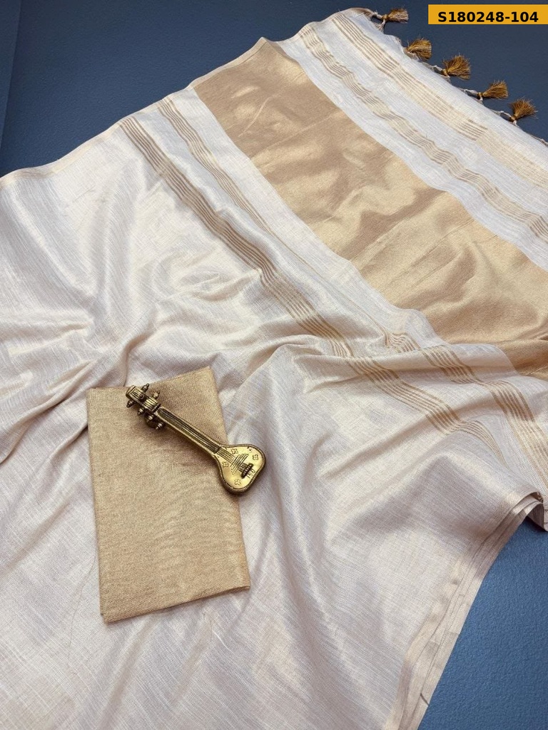 Fancy Mysore Silk Soft Linen Saree