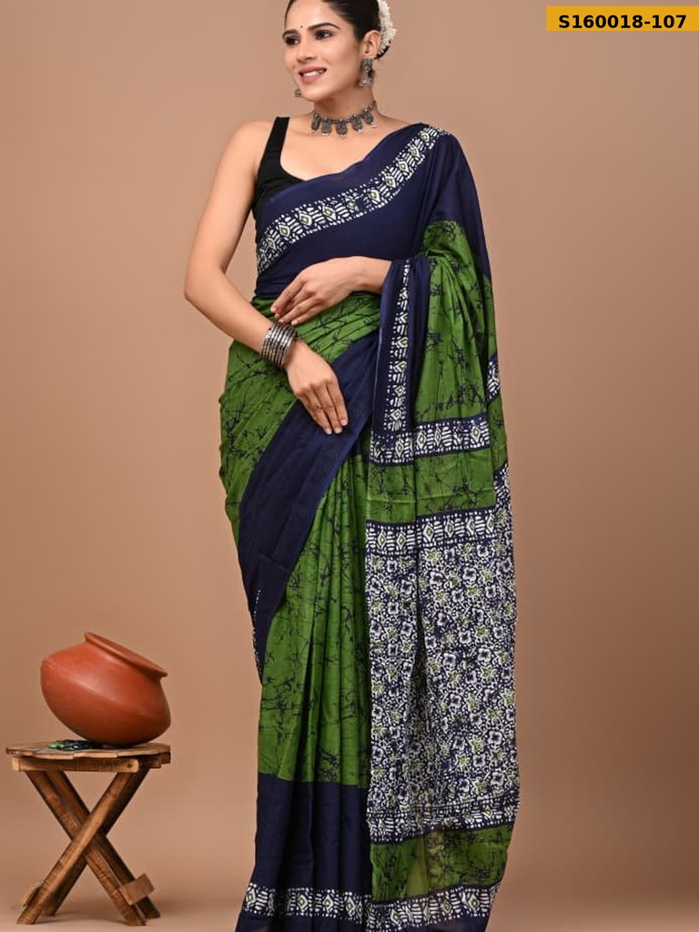 Fancy  Mulmul Cotton Sarees