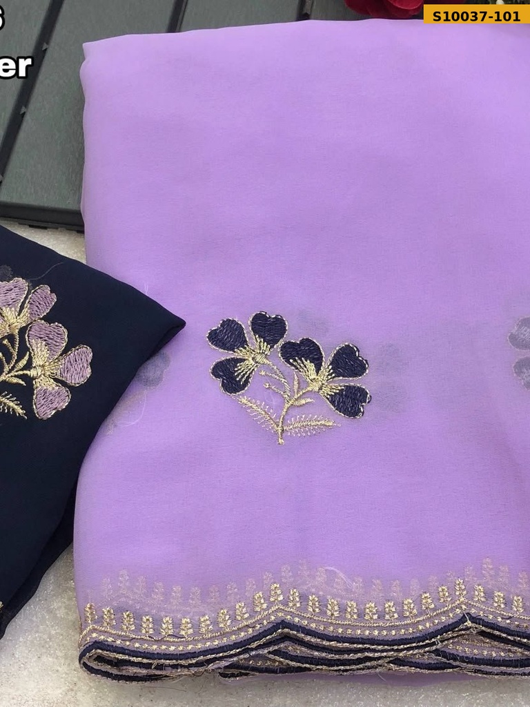 Fancy Faux Georgette Saree
