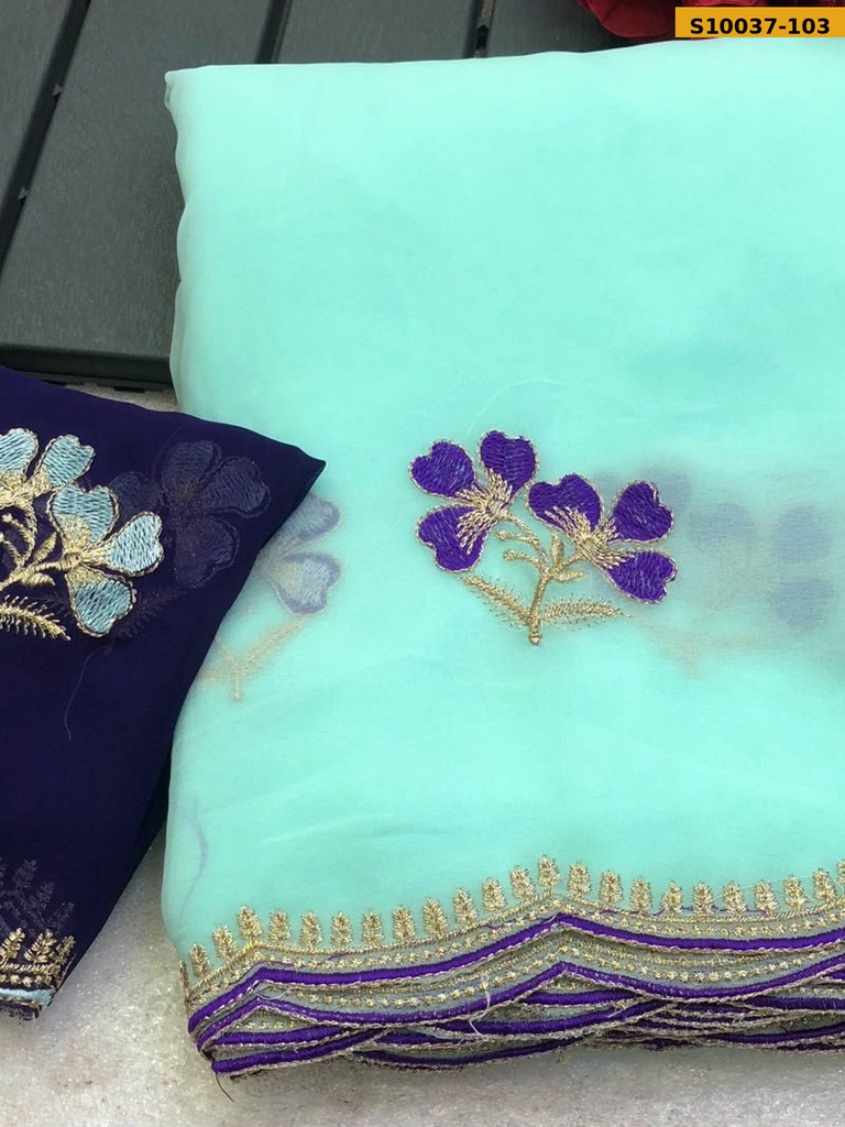 Fancy Faux Georgette Saree