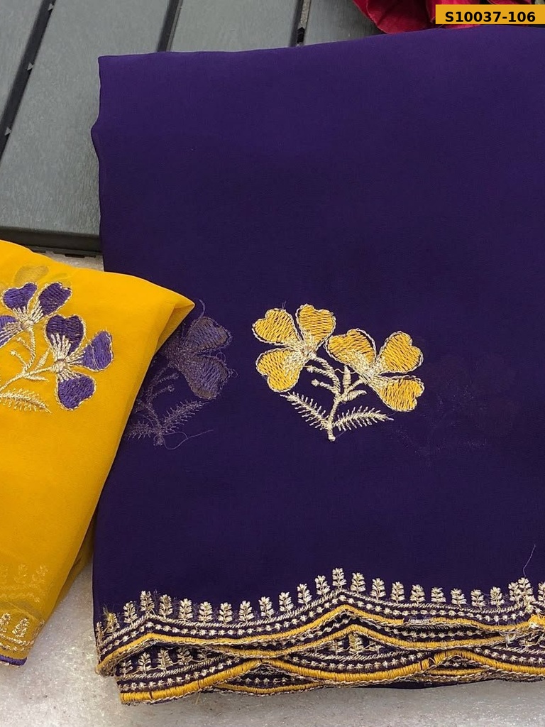 Fancy Faux Georgette Saree