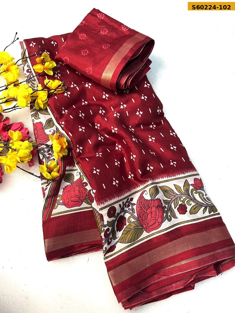 Fancy Mangalgiri Mul Cotton Saree