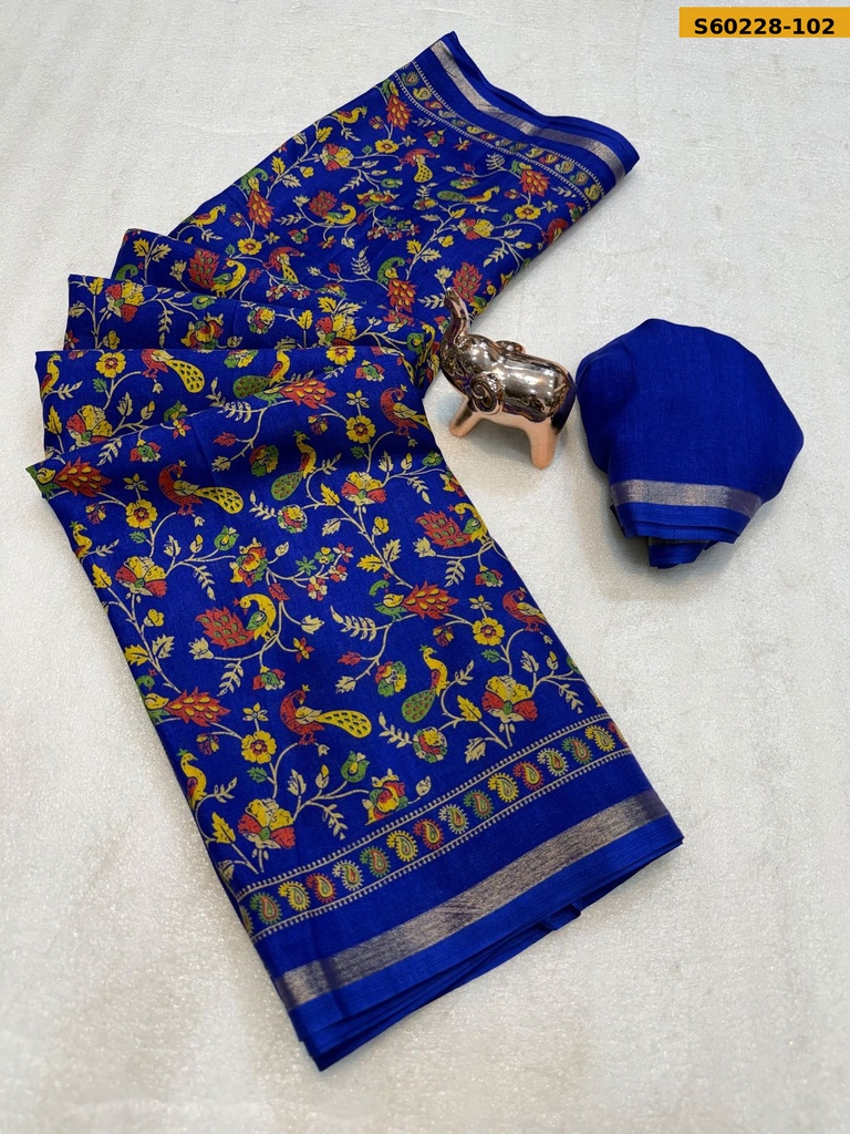 Fancy Soft Tussar Silk Saree