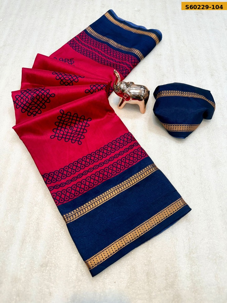 Fancy Soft Tussar Silk Saree