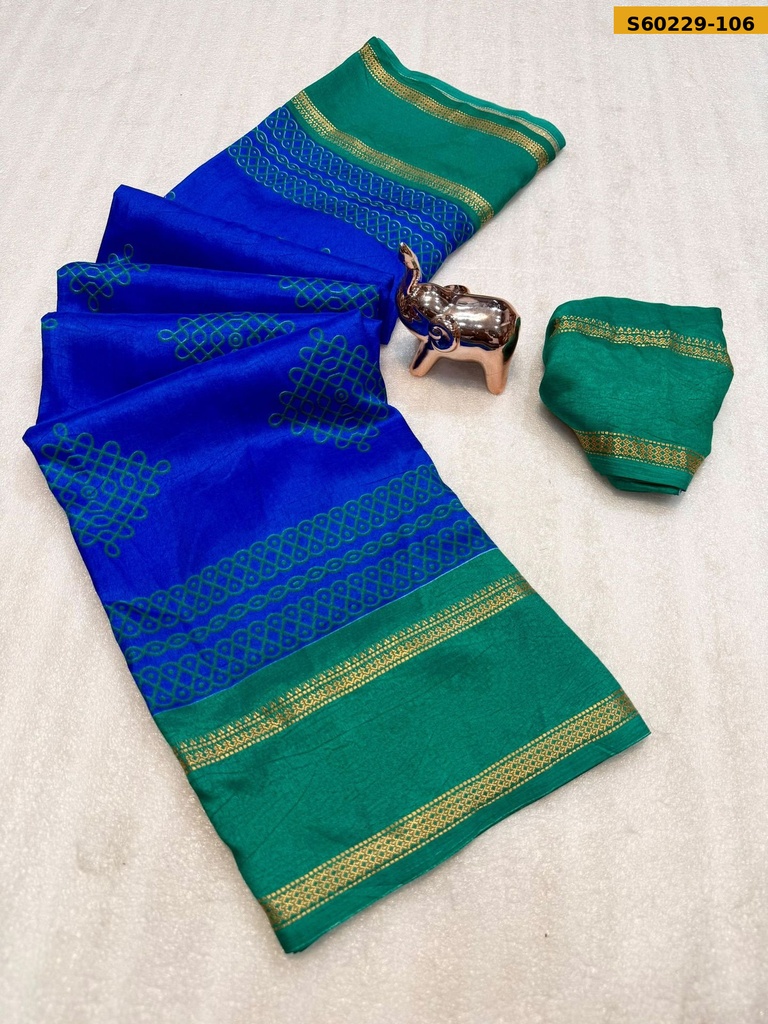 Fancy Soft Tussar Silk Saree