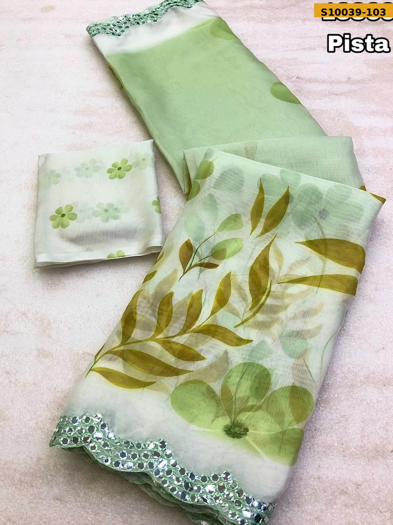 Fancy Soft Tebby Organza Saree